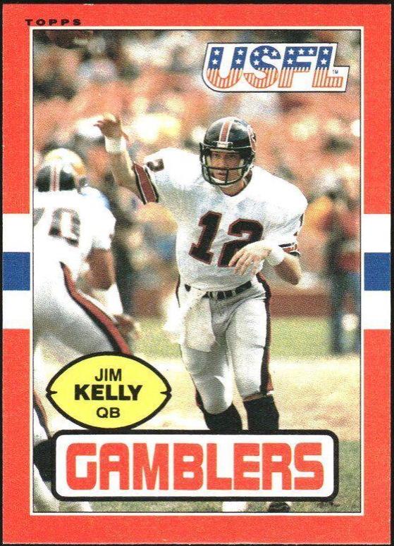 1985 Topps USFL Jim Kelly #45 card