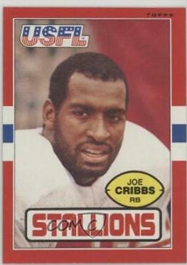 1985 Topps USFL Joe Cribbs #21 card