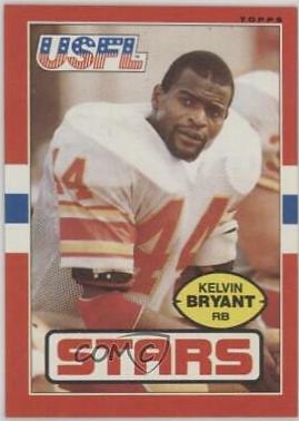1985 Topps USFL Kelvin Bryant #10 card