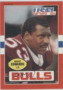 1985 Topps USFL Mike Edwards #51 card