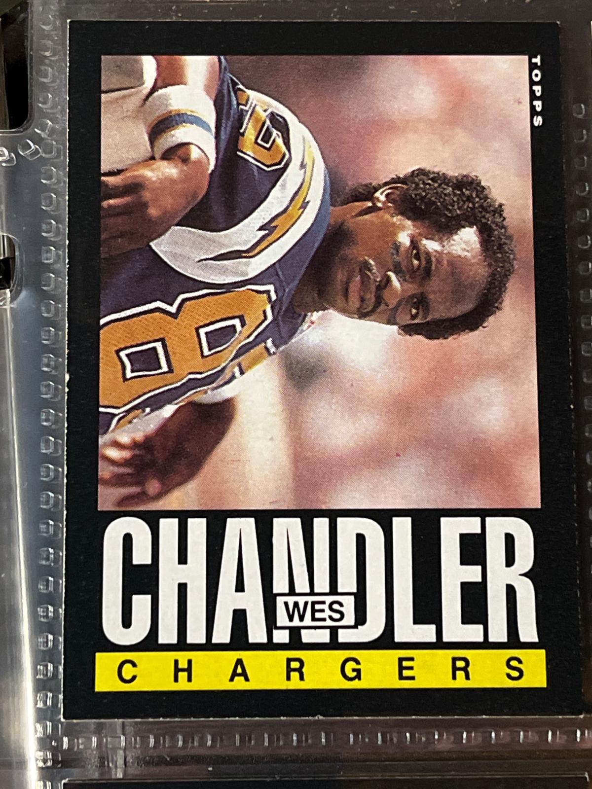 1985 Topps Wes Chandler #370 card