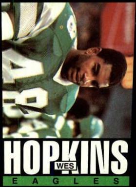 1985 Topps Wes Hopkins #129 card