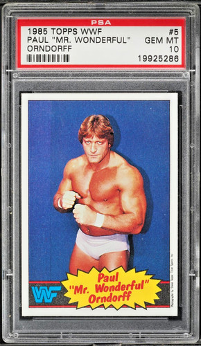 1985 Topps WWF Paul Orndorff #5 card