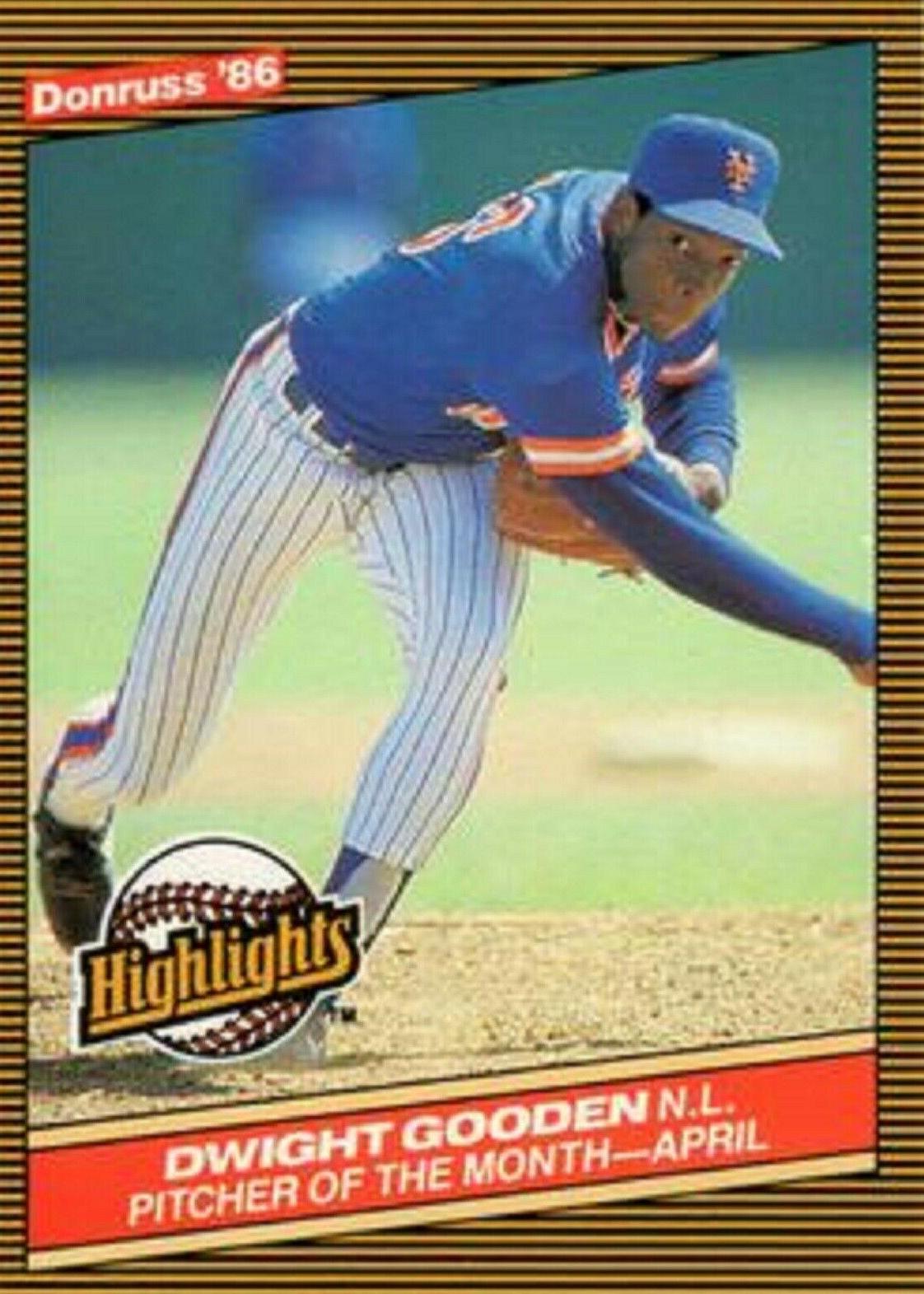 1986 Donruss Highlights Dwight Gooden #8 card