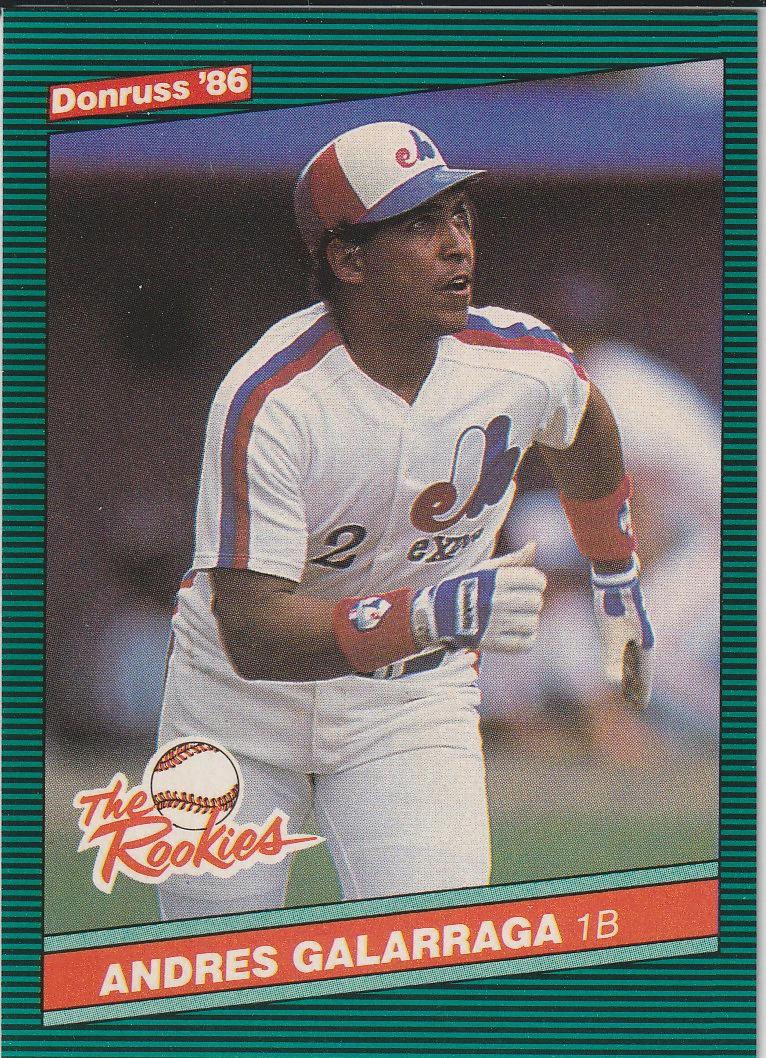 1986 Donruss The Rookies Andres Galarraga #7 card