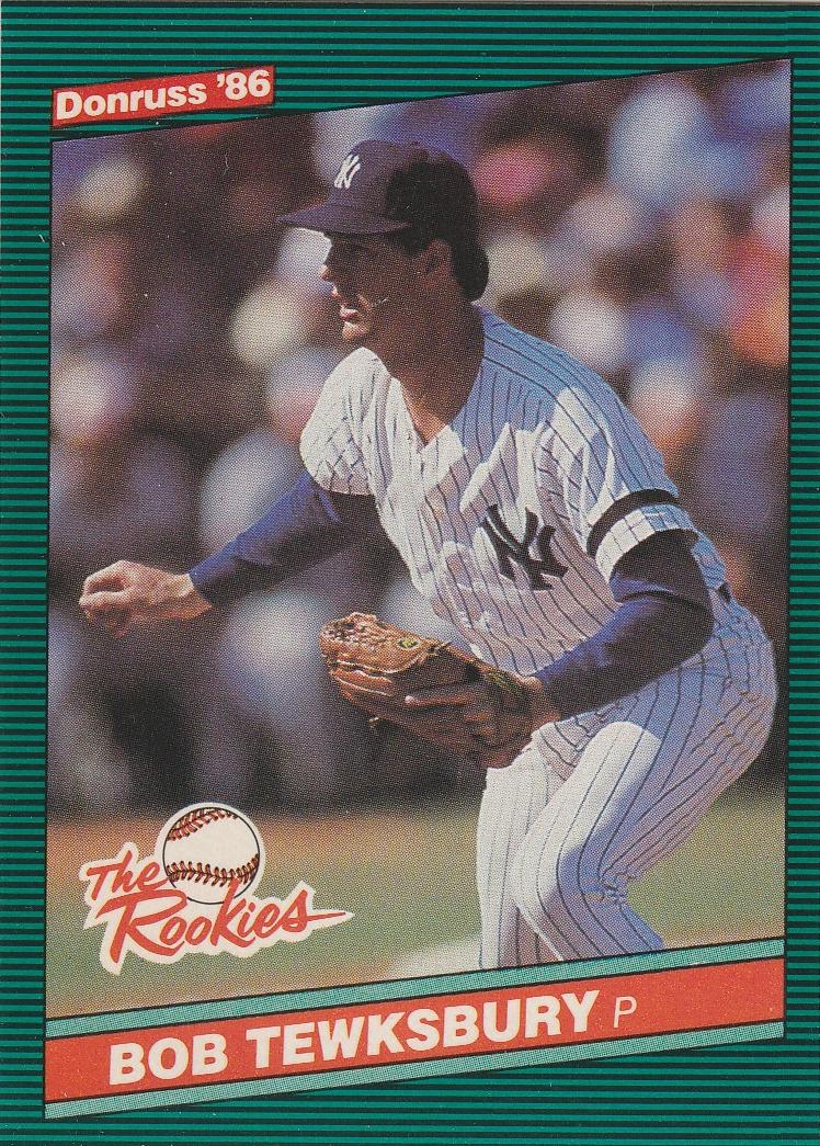 1986 Donruss The Rookies Bob Tewksbury #8 card