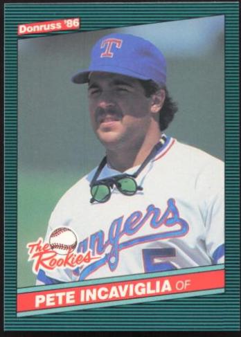 1986 Donruss The Rookies Pete Incaviglia #23 card