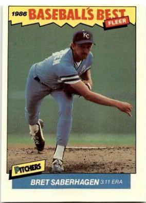 1986 Fleer Baseball's Best Bret Saberhagen #31 card