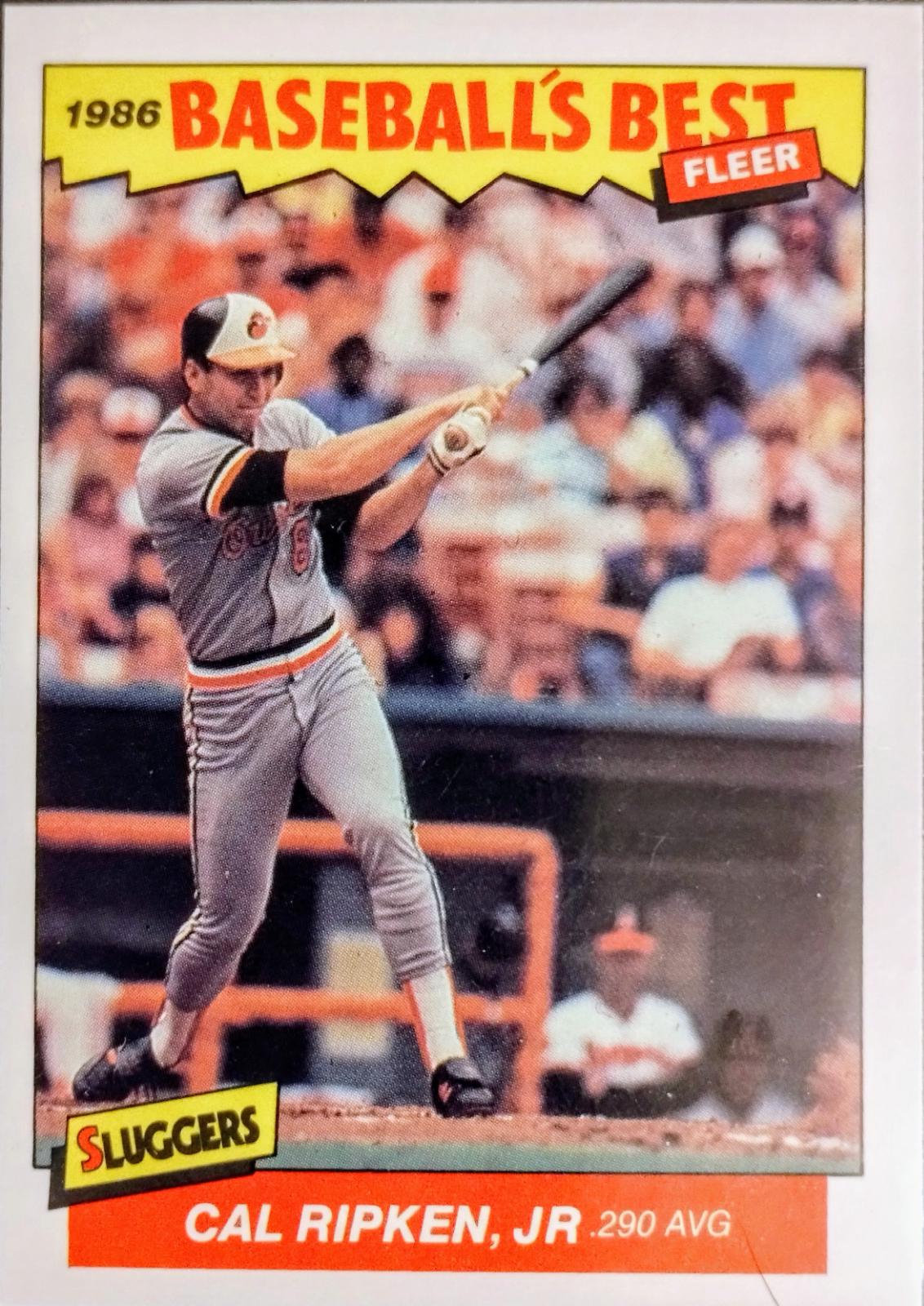 1986 Fleer Baseball's Best Cal Ripken Jr. #28 card