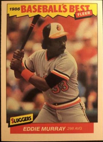 1986 Fleer Baseball's Best Eddie Murray #25 card