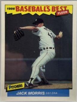 1986 Fleer Baseball's Best Jack Morris #23 card
