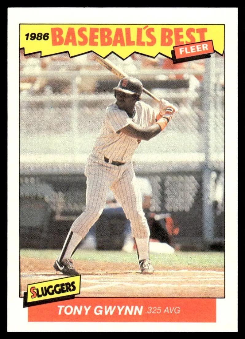 1986 Fleer Baseball's Best Tony Gwynn #15 card