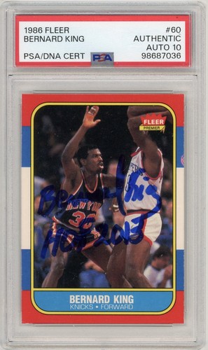 1986 Fleer Bernard King #60 card