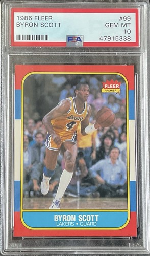 1986 Fleer Byron Scott #99 card