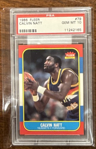 1986 Fleer Calvin Natt #79 card
