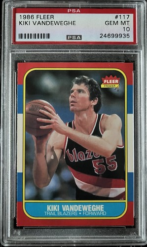 1986 Fleer Kiki Vandeweghe #117 card
