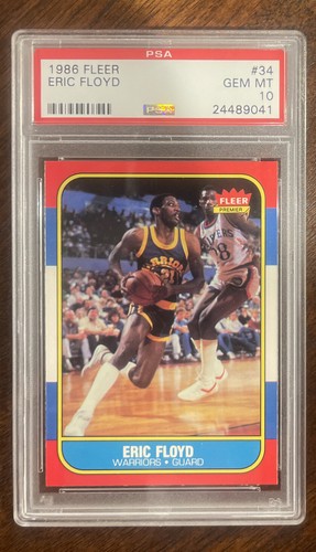 1986 Fleer Sleepy Floyd #34 card