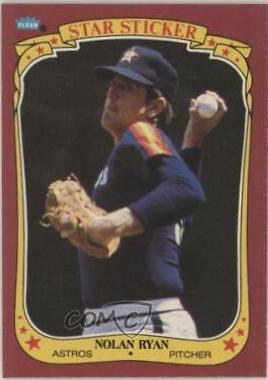 1986 Fleer Star Stickers Nolan Ryan #102 card