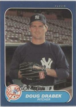 1986 Fleer Update Doug Drabek #U-36 card