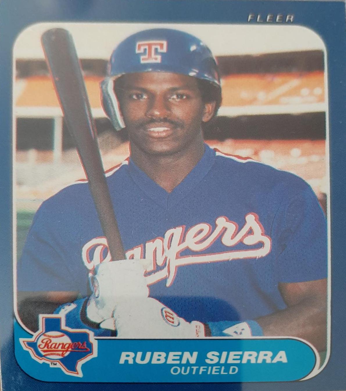 1986 Fleer Update Ruben Sierra #U-105 card