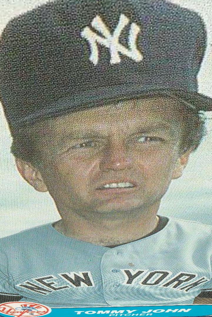 1986 Fleer Update Tommy John #U-57 card