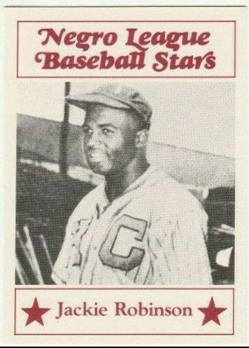 1986 Fritsch Negro League Baseball Stars Jackie Robinson #11 card