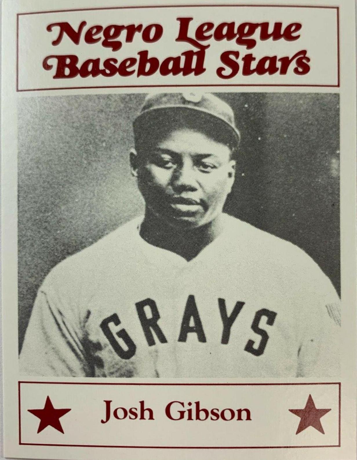 1986 Fritsch Negro League Baseball Stars Josh Gibson #31 card