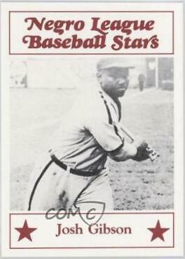 1986 Fritsch Negro League Baseball Stars Josh Gibson #9 card