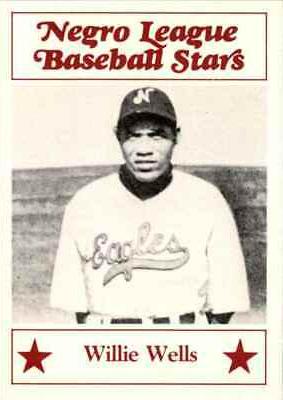 1986 Fritsch Negro League Baseball Stars Willie Wells #71 card