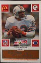 1986 McDonald's All Stars Dan Marino [Gold, Orange] #13 card