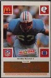 1986 McDonald's All Stars Mike Munchak [Gold, Orange] #63 card