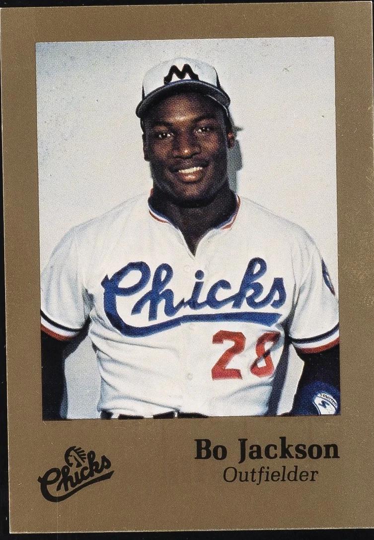 1986 Memphis Chicks Bo Jackson #28 card