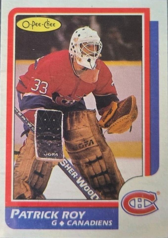 1986 O-Pee-Chee Patrick Roy [Blank Back] #53 card