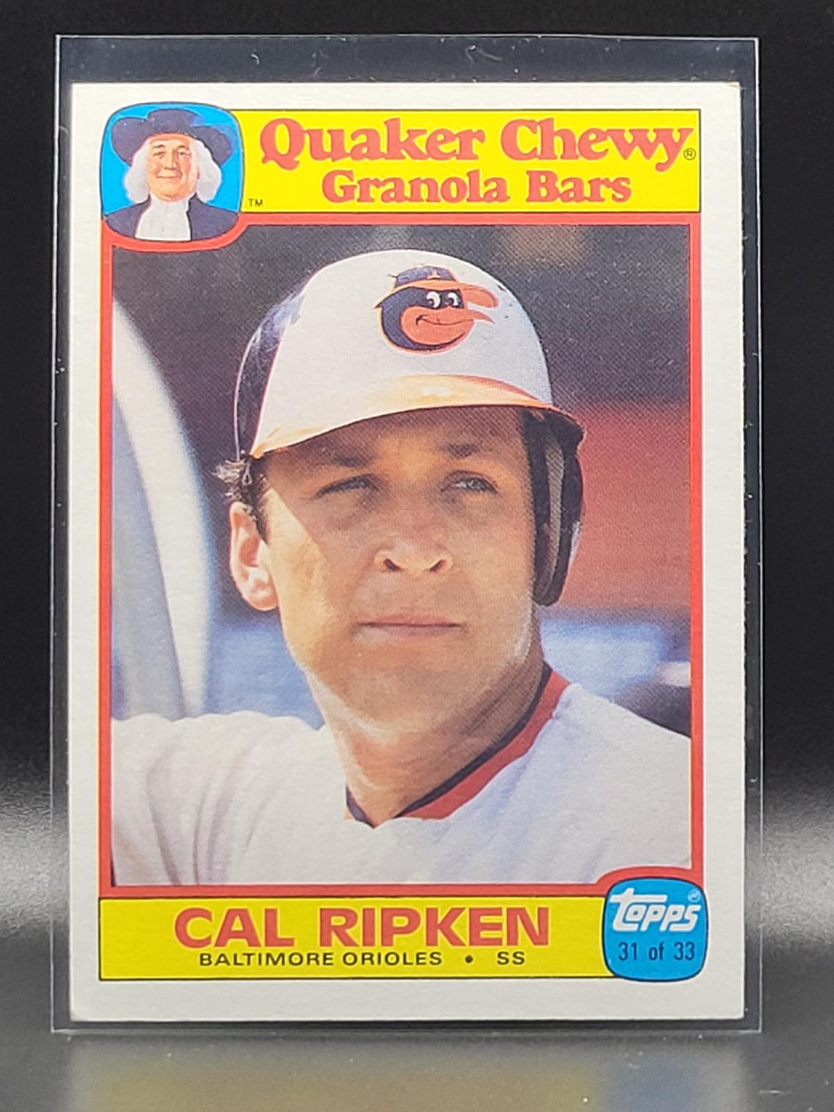 1986 Quaker Oats Cal Ripken Jr. #31 card