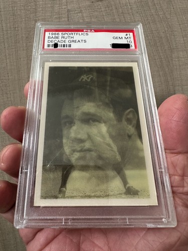1986 Sportflics Decade Greats Babe Ruth #1 card