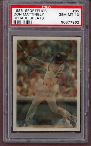 1986 Sportflics Decade Greats Don Mattingly #65 card