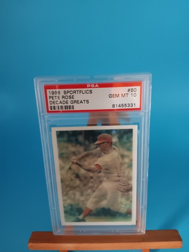 1986 Sportflics Decade Greats Pete Rose #60 card