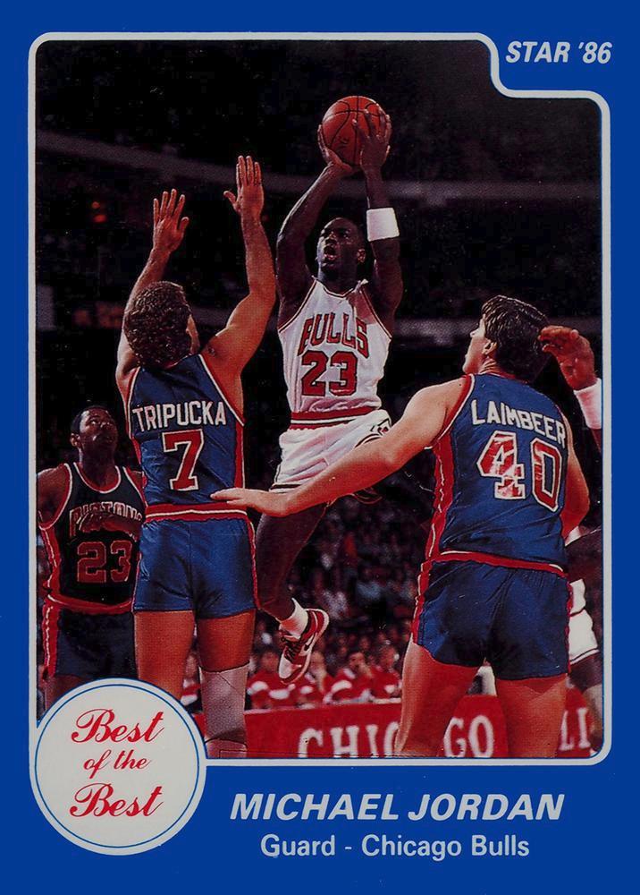 1986 Star Best Of The Best Michael Jordan #9 card