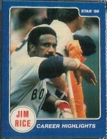 1986 Star Rice Career Highlights [Perforated Glossy] #9 card