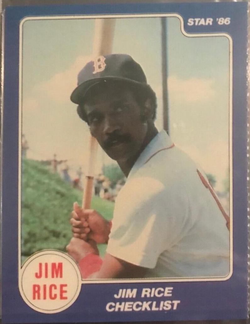 1986 Star Rice Checklist [Perforated Glossy] #1 card