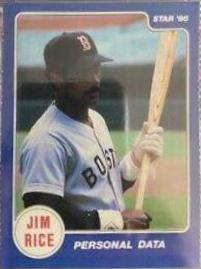 1986 Star Rice Personal Data [Perforated Glossy] #11 card
