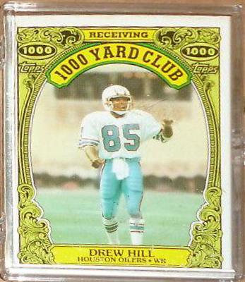 1986 Topps 1000 Yard Club Drew Hill #14 card