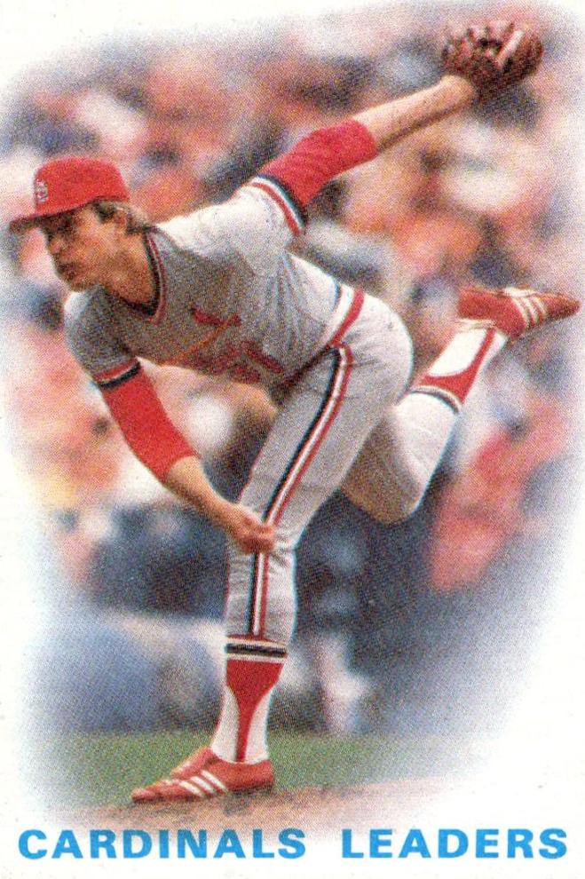 1986 Topps Cardinals Leaders #66 card