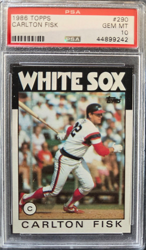 1986 Topps Carlton Fisk #290 card