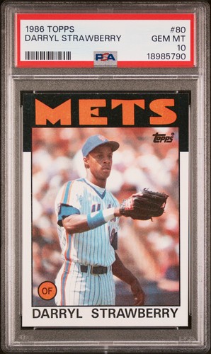 1986 Topps Darryl Strawberry #80 card