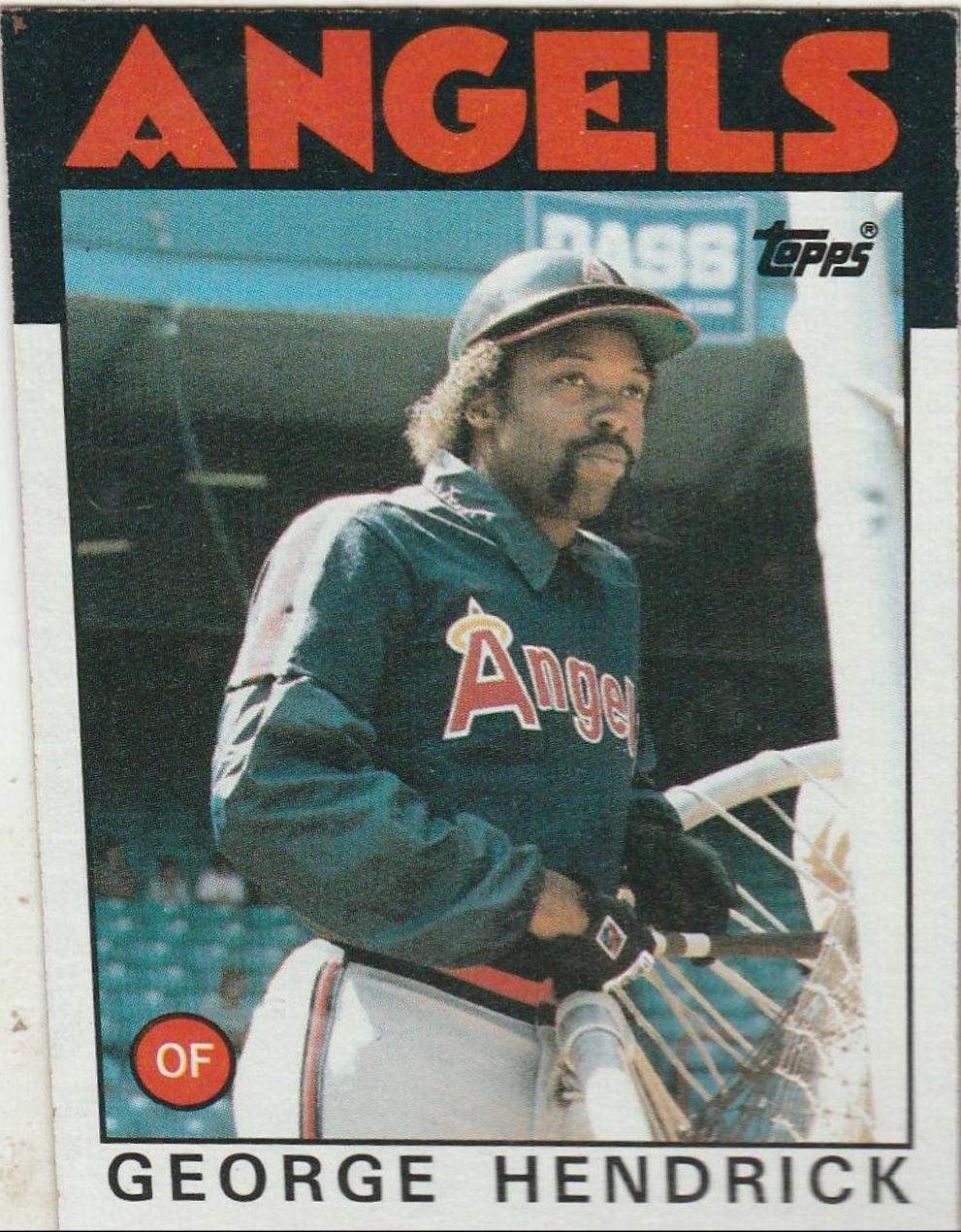 1986 Topps George Hendrick #190 card
