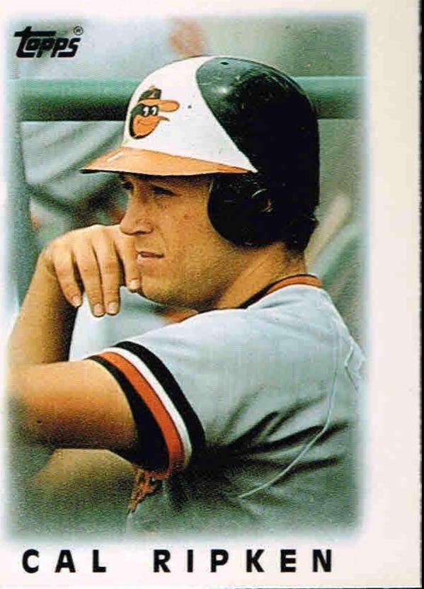 1986 Topps Mini League Leaders Cal Ripken Jr. #2 card