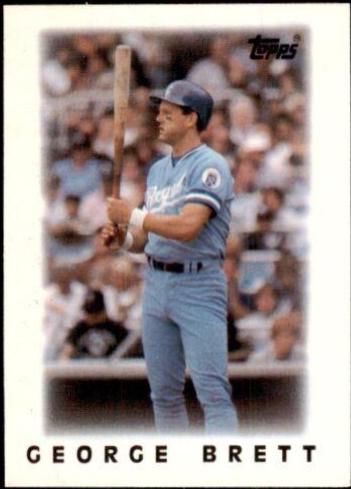 1986 Topps Mini League Leaders George Brett #18 card