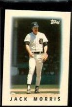 1986 Topps Mini League Leaders Jack Morris #14 card