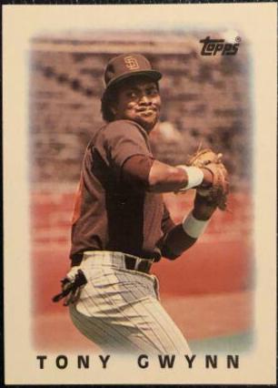 1986 Topps Mini League Leaders Tony Gwynn #65 card